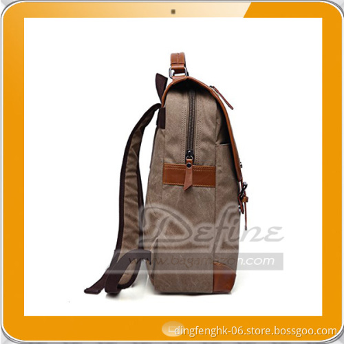 Vintage College Backpack School Bookbag Canvas Laptop Backpack